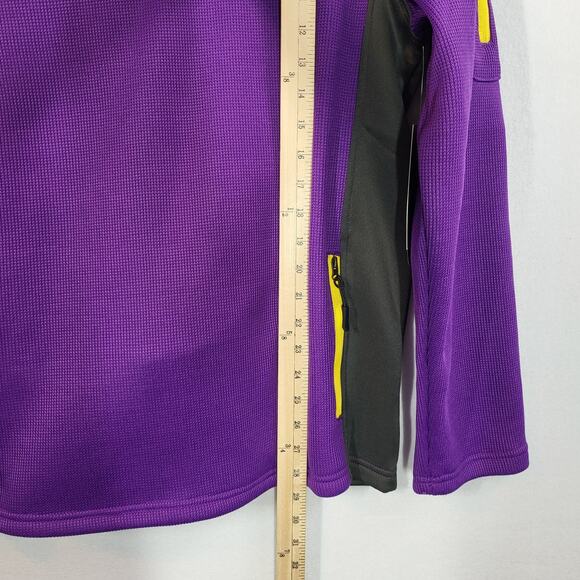 NFL Minnesota Vikings Men’s M 1/4 Zip Pullover Purple Football Waffle Knit NEW - Picture 10 of 16